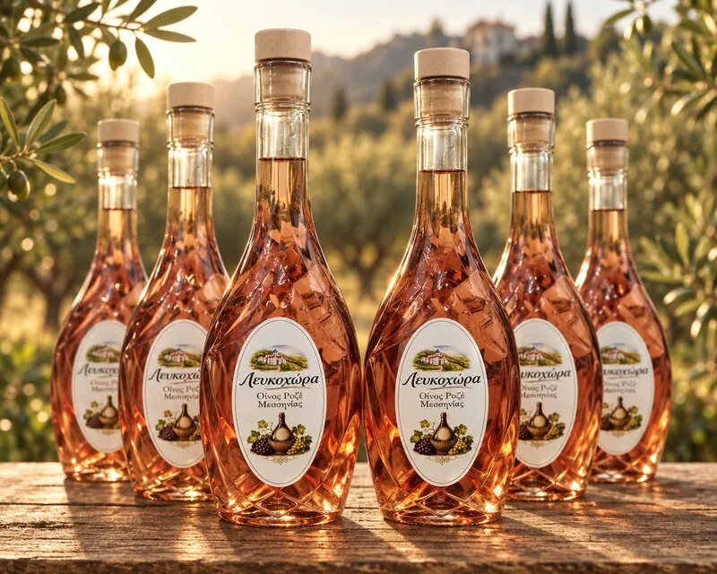 Lefkohora rosé wine